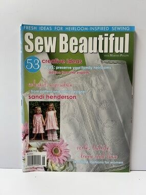 Sew Beautiful Issue No 125 Easy Styles for Summer Sewing Pattern Insert Included